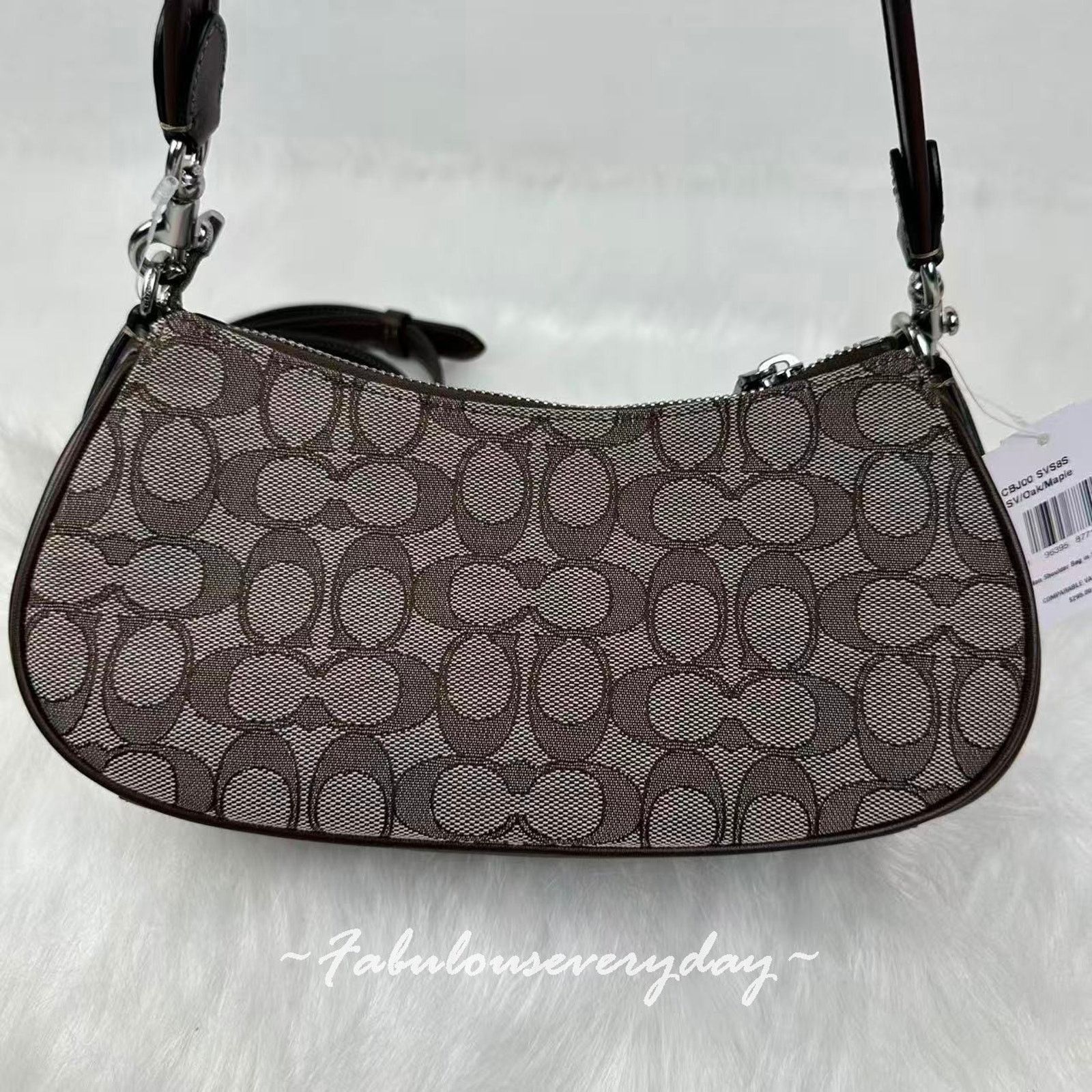 Coach COACH Ashton Shoulder xbody Sig Jacquard/Silver/Oak/Maple Size ONE SIZE - 4 Thumbnail