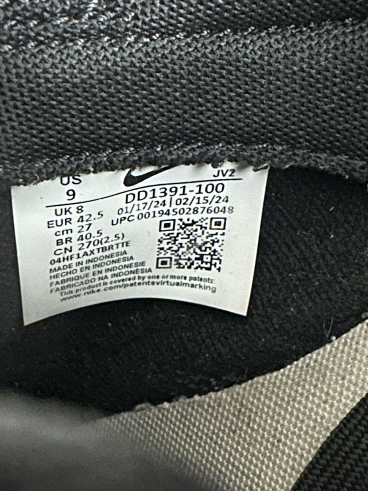 Nike Nike Dunk Low Retro Black White Colorblock Size US 9 / EU 42 - 7 Thumbnail