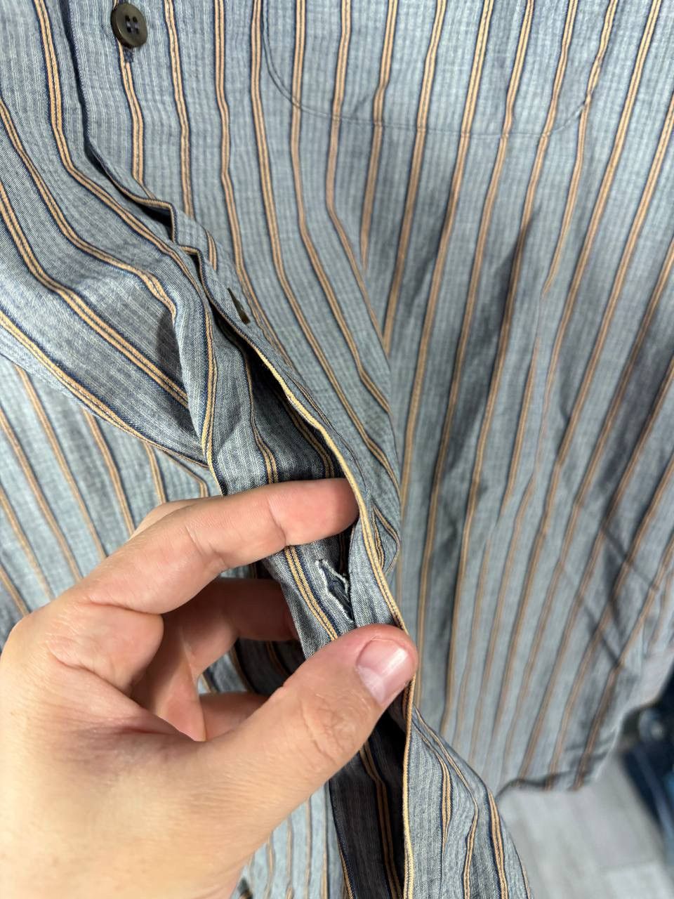 Armani Armani Jeans luxury vintage designer striped shirt Size US XL / EU 56 / 4 - 6 Thumbnail