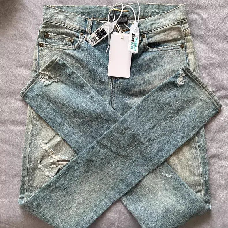Saint Laurent Paris Saint Laurent Paris Destroyed jeans Size 24" / US 00 / IT 34 - 6 Thumbnail