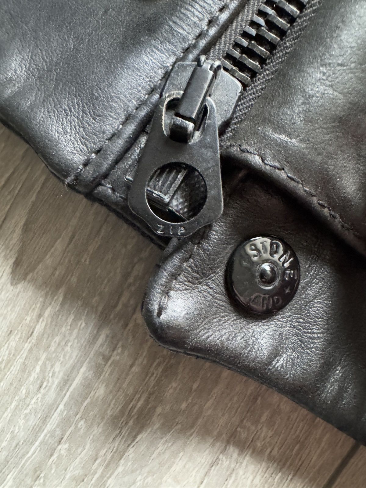 Stone Island Vintage leather jacket stone island x streetwear Size US L / EU 52-54 / 3 - 5 Thumbnail