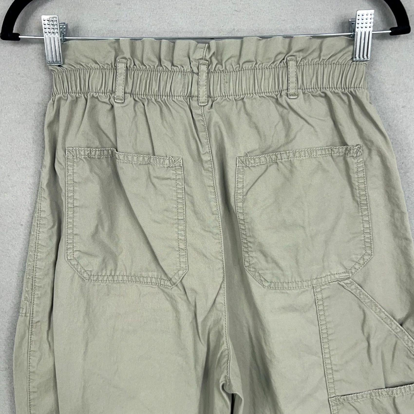 Abercrombie & Fitch Abercrombie & Fitch Pants Womens Small Sage Green Paperbag Utility Joggers Size 28" / US 6 / IT 42 - 6 Thumbnail