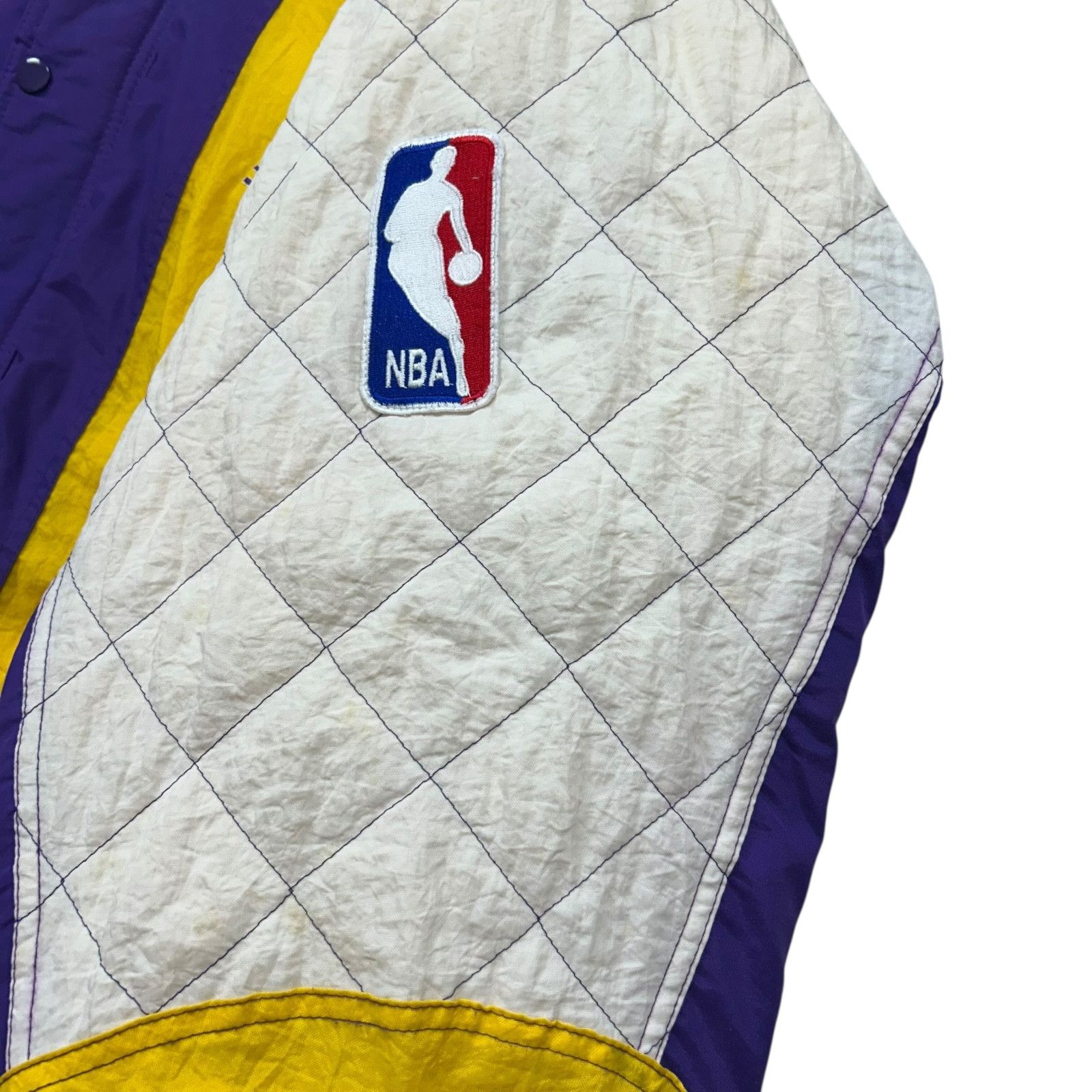 NBA VTG 90s LOS ANGELES LAKERS STARTER PUFFER JACKET HOODED XL Size US XL / EU 56 / 4 - 12 Thumbnail
