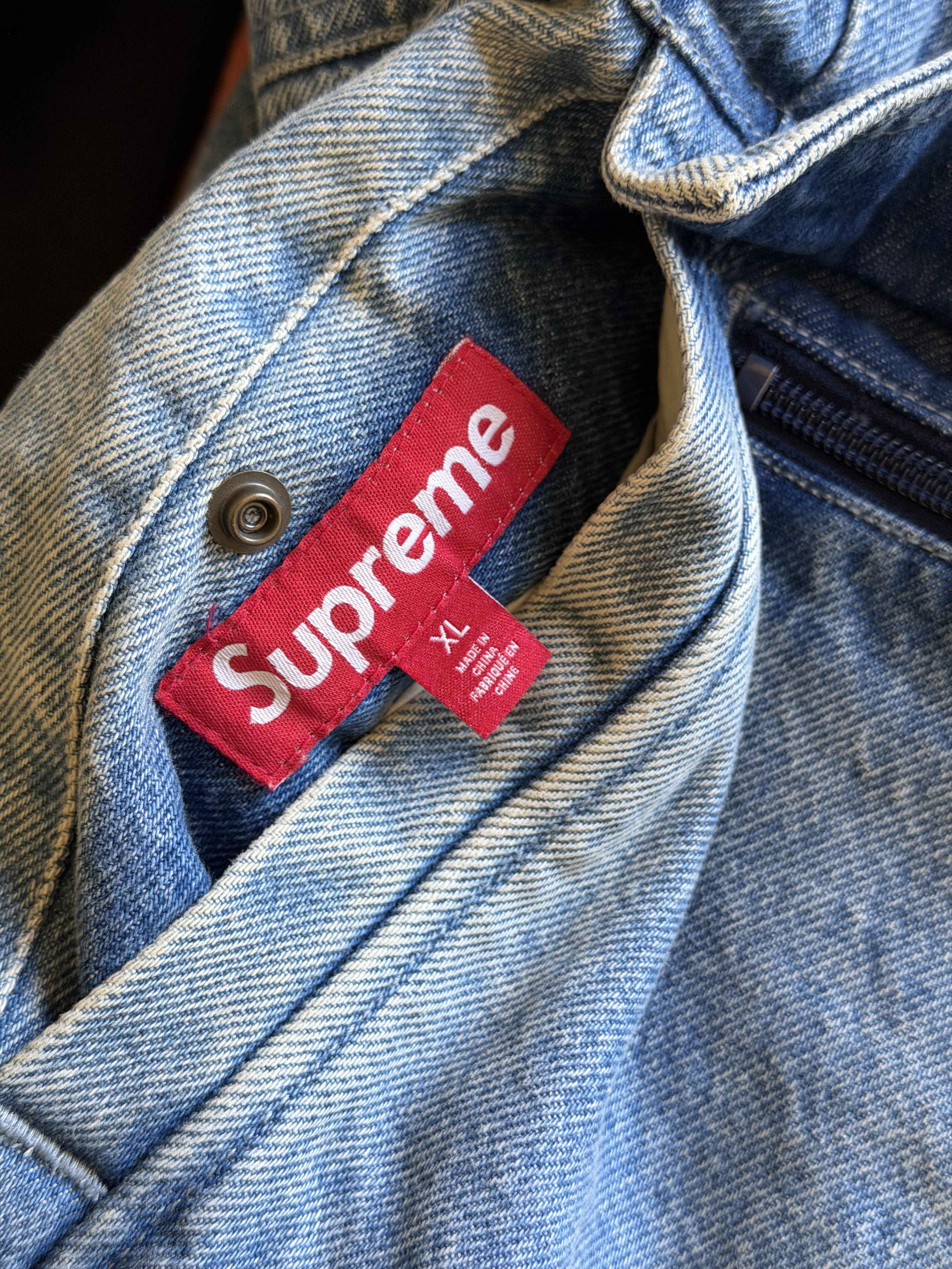 Supreme Supreme Faux Fur Reversible Hooded Work Jacket in Denim Size US XL / EU 56 / 4 - 13 Thumbnail