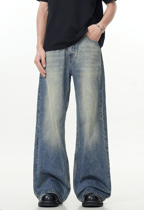 Japanese Brand American high street vintage distressed flared jeans Size US 32 / EU 48 - 1 Thumbnail