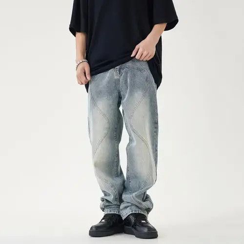 Jean Street 90’s hiphop washed skateboard hip-hop jeans Size US 34 / EU 50 - 3 Thumbnail