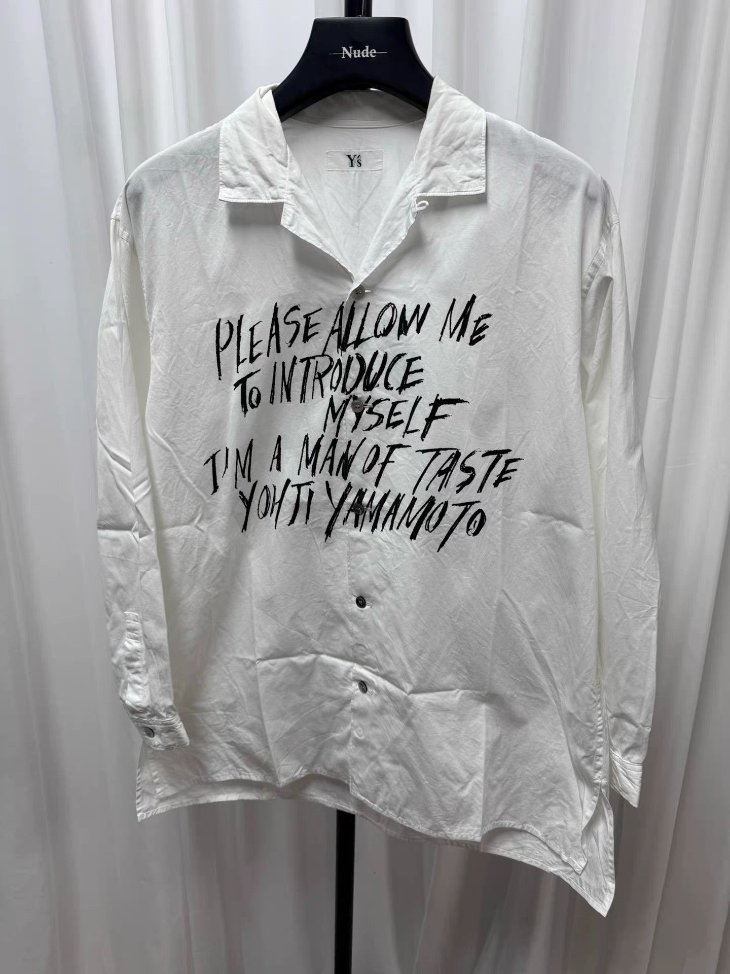 Yohji Yamamoto yohji yamamoto y's Handwritten Poem Slogan Shirt K20 Size US L / EU 52-54 / 3 - 1 Thumbnail
