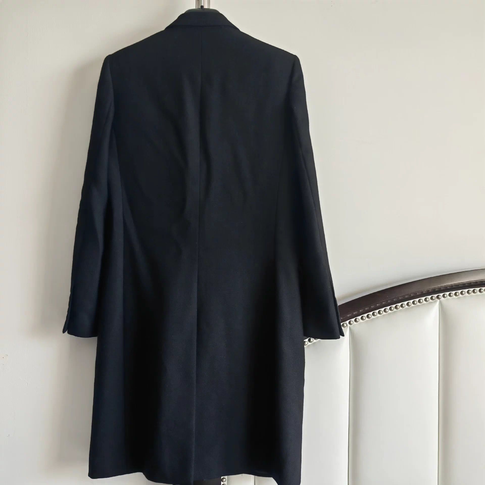 Saint Laurent Paris SLP 13FW Leather Collar Smoking Coat 48 9/10 Size 48S - 2 Thumbnail