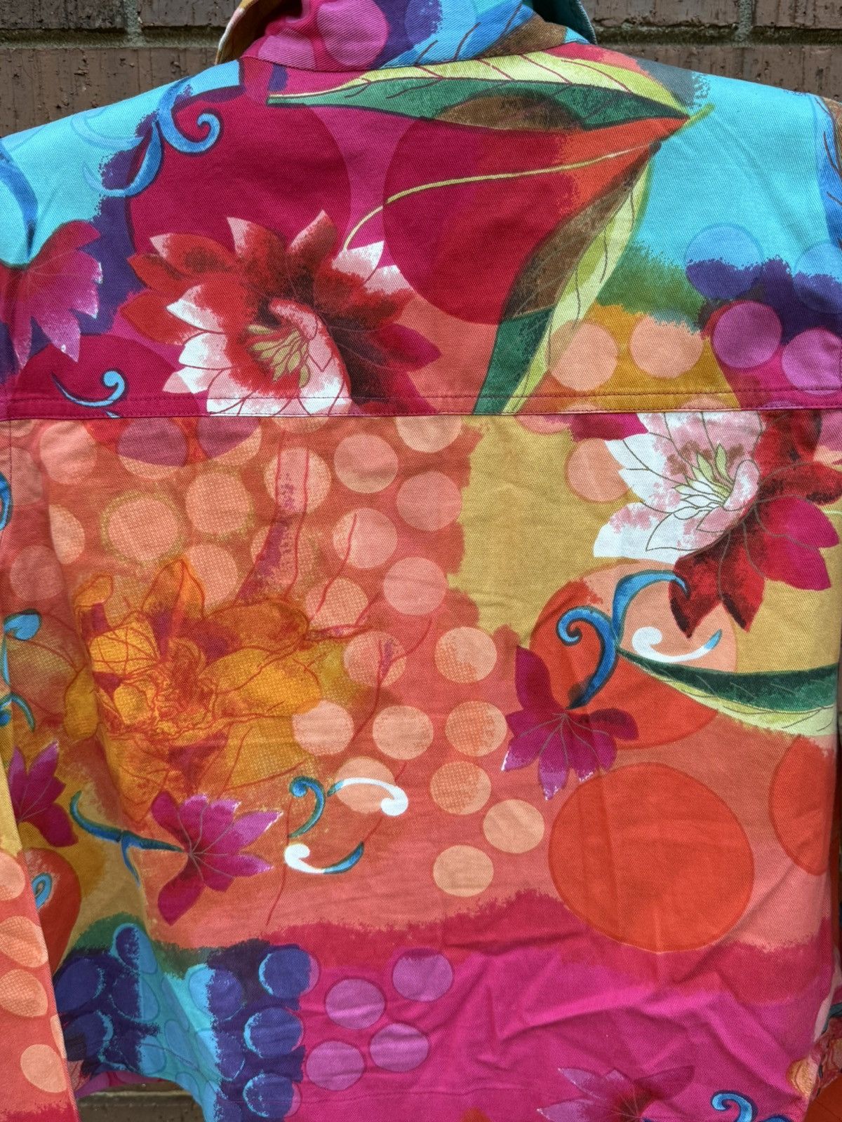 Other Choices Jacket Colorful Floral Embellished Petite Large Size L / US 10 / IT 46 - 6 Thumbnail