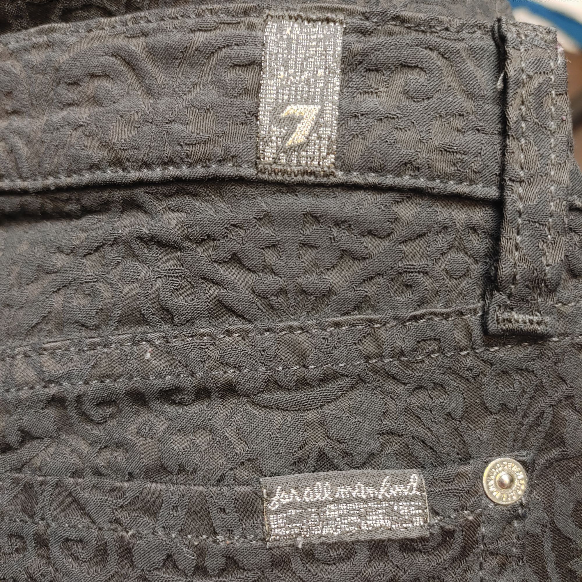 Other 7 For All Mankind Women's Black Denim Skinny Jeans Size 25 Size 25" / US 0 / IT 36 - 2 Thumbnail
