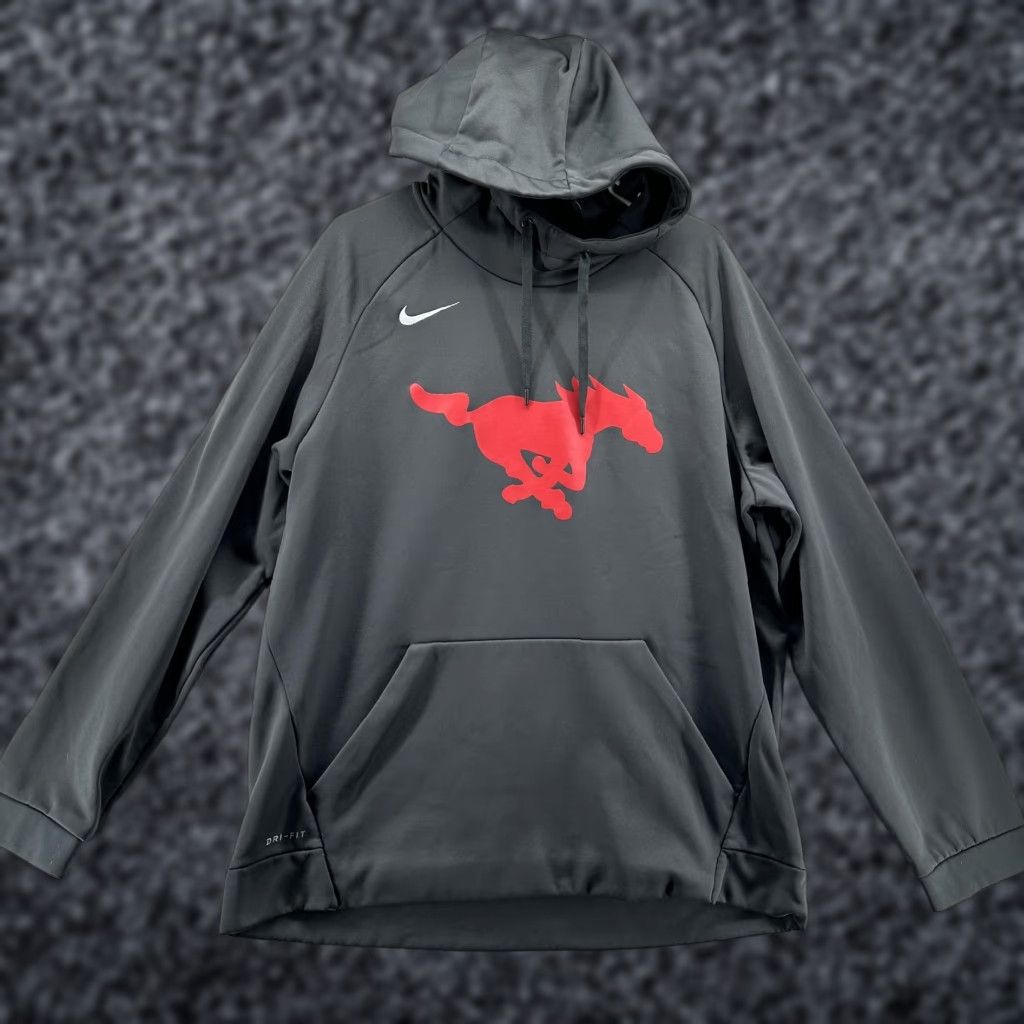 Nike Nike Dri-FIT Hoodie Mens XL GrayMustange Fleece Pullover Athletic Sweatshirt Size US XL / EU 56 / 4 - 1 Thumbnail