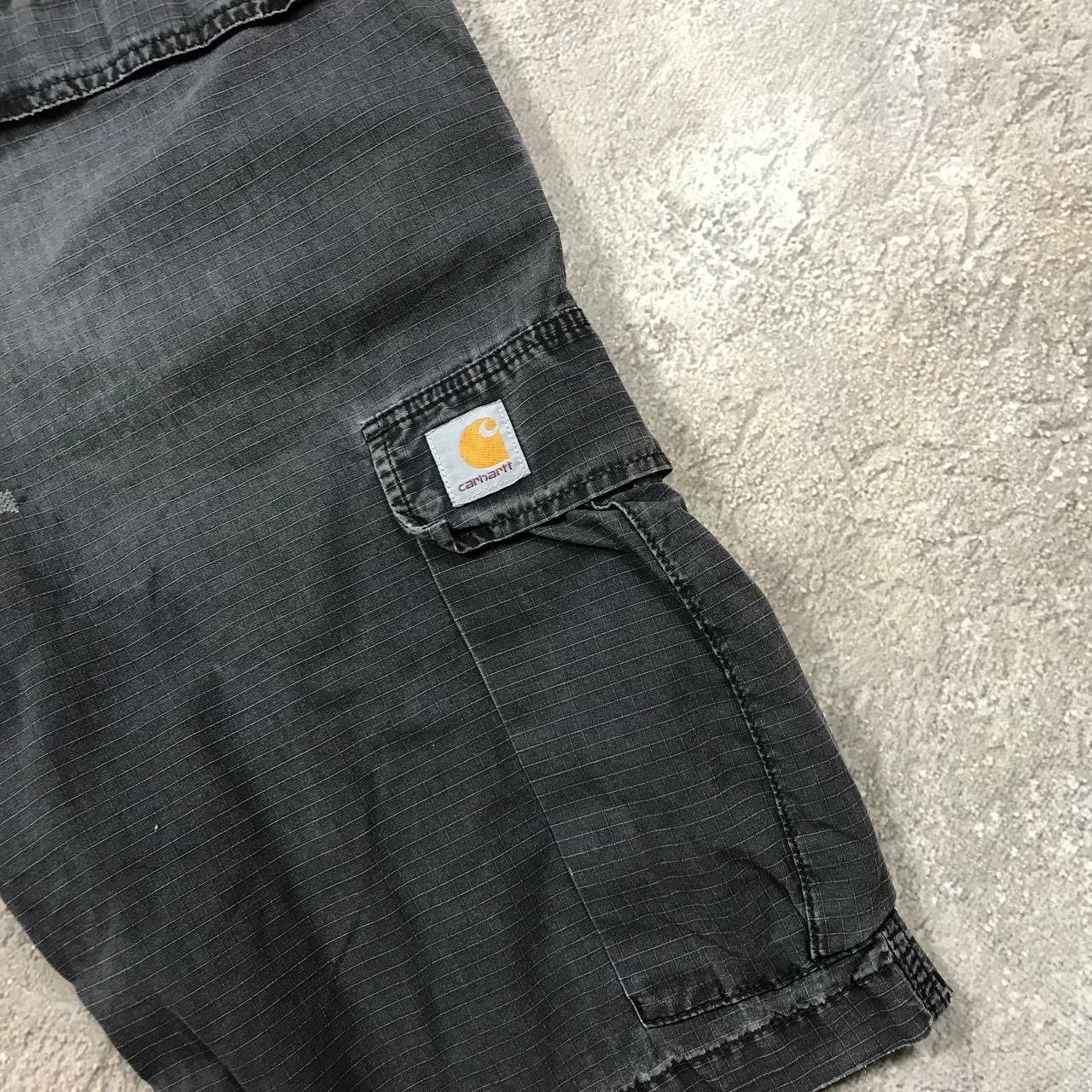 Vintage Vintage Carhartt Faded Cargo Shorts Baggy Streetwear Logo 31 Size US 31 - 5 Thumbnail