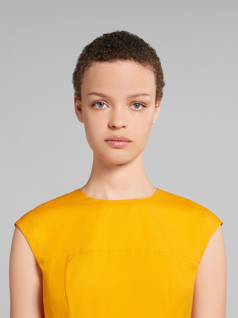 Marni oc11z0525 Bio Poplin Midi Dress in Light Orange Size S / US 4 / IT 40 - 4 Thumbnail