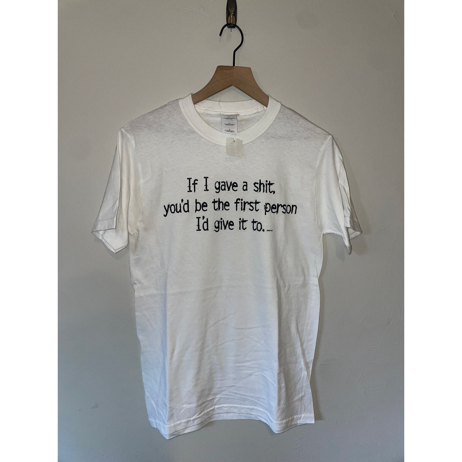 Gildan Y2K If I Gave A Crap White Humor Joke Shirt 2000s S Small Size US S / EU 44-46 / 1 - 1 Thumbnail