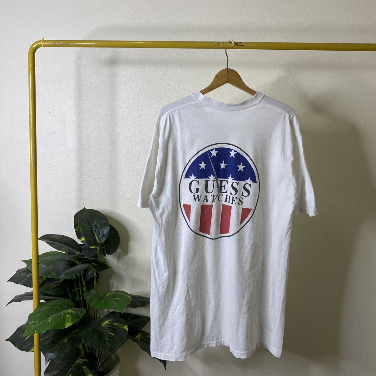 Guess Vintage 1990s Guess Watches Promo T Shirt Size US XL / EU 56 / 4 - 1 Thumbnail