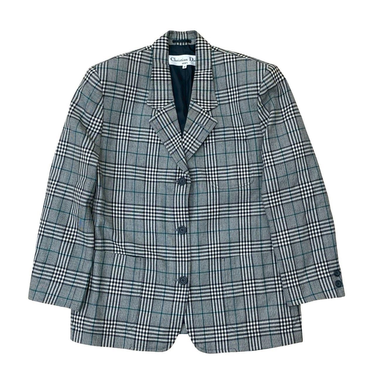 Dior Dior Christian Dior Wool Polyester Tailored Jacket Textile Outerwear DUTY FREE for USA Size ONE SIZE - 1 Thumbnail