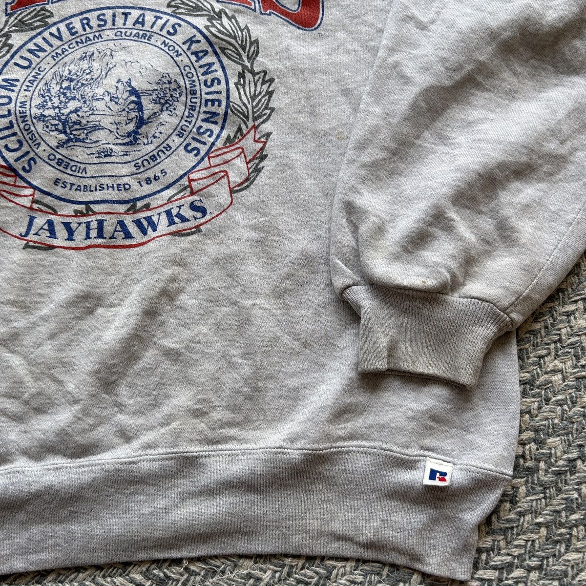 Russell Athletic × Vintage Vintage Russell The University Kansas 90s Size US S / EU 44-46 / 1 - 6 Thumbnail