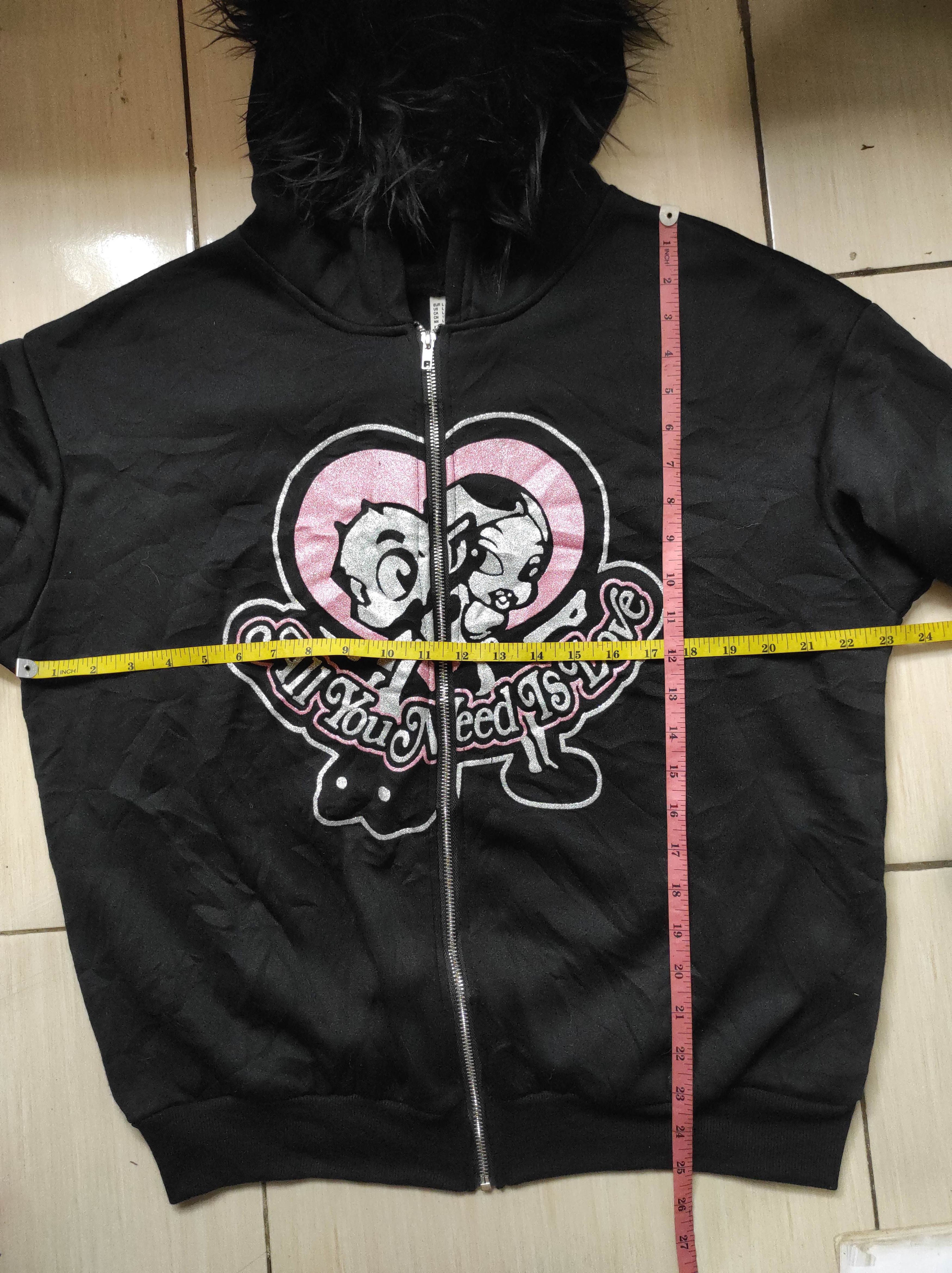 Japanese Brand All You Need is Love zipper fur hoodie ifsix LGB style Size US M / EU 48-50 / 2 - 13 Thumbnail
