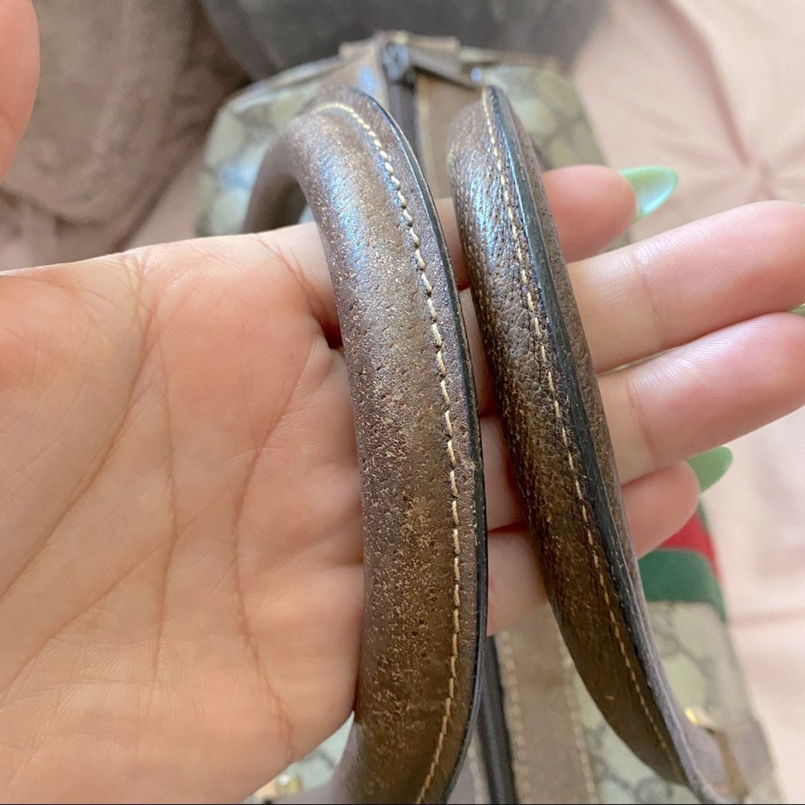 Gucci Gucci Carry All Boston Vintage Handbag GG Size ONE SIZE - 9 Thumbnail