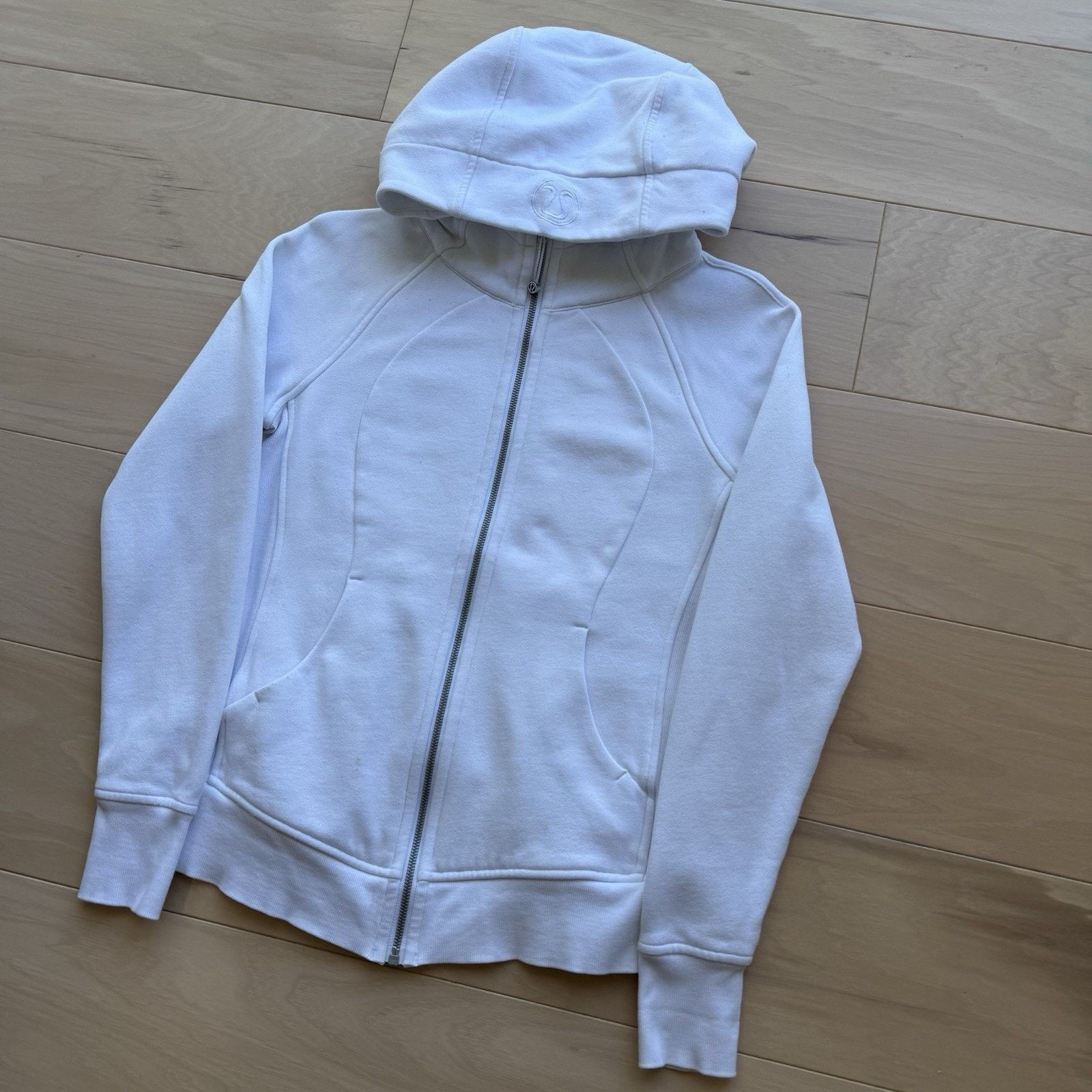 Lululemon Lululemon Scuba Hoodie 6 White Full Zip Hooded Jacket Yoga Size M / US 6-8 / IT 42-44 - 9 Thumbnail