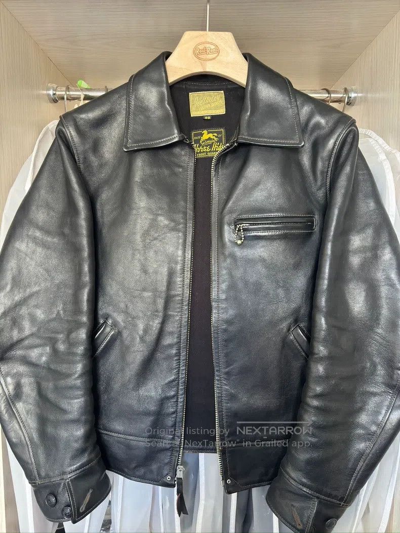 The Real McCoys The tea core horse skin straight leather c