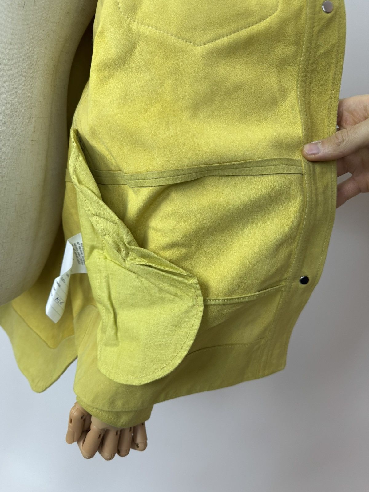 Scotch & Soda Scotch Soda Suede Overshirt Yellow Leather Jacket Womens Size S / US 4 / IT 40 - 12 Thumbnail