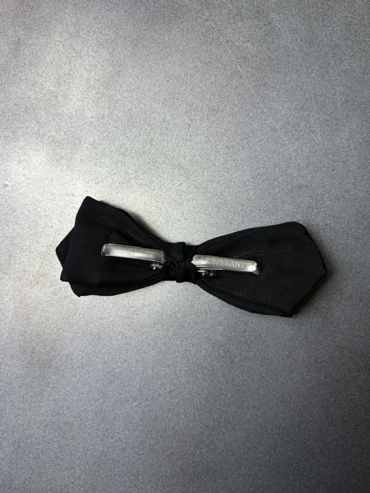 Vintage 1960s Bowtie Vintage Clip-On Bow Tie Royal-Rust Resistant Size ONE SIZE - 6 Thumbnail