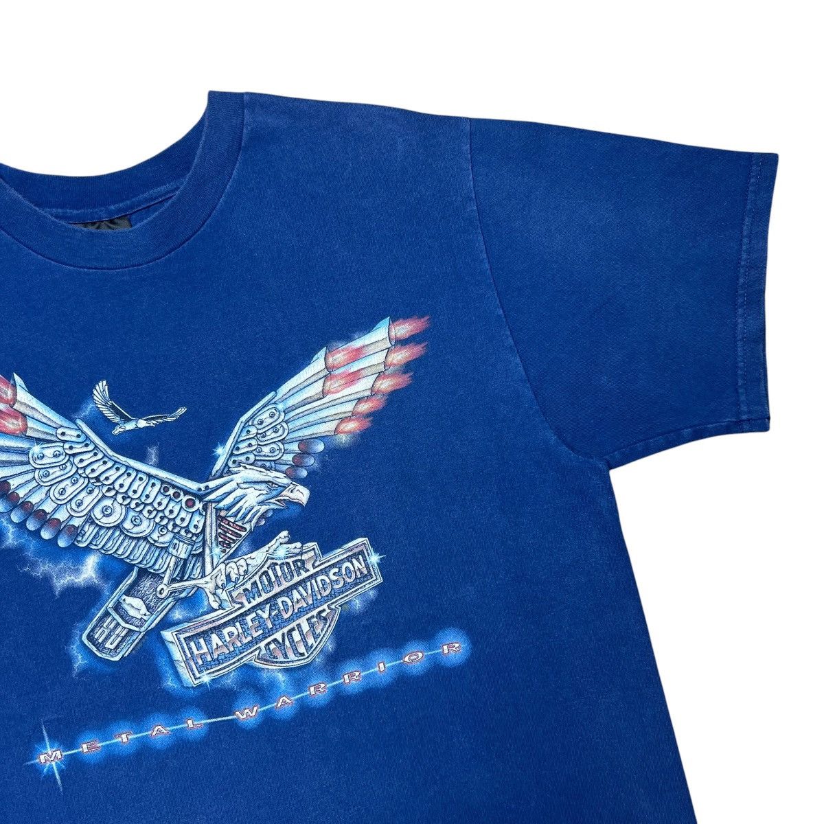 Harley Davidson 1998 Harley Davidson Metal Warrior Eagle Motorcycle T-Shirt Size US L / EU 52-54 / 3 - 7 Thumbnail