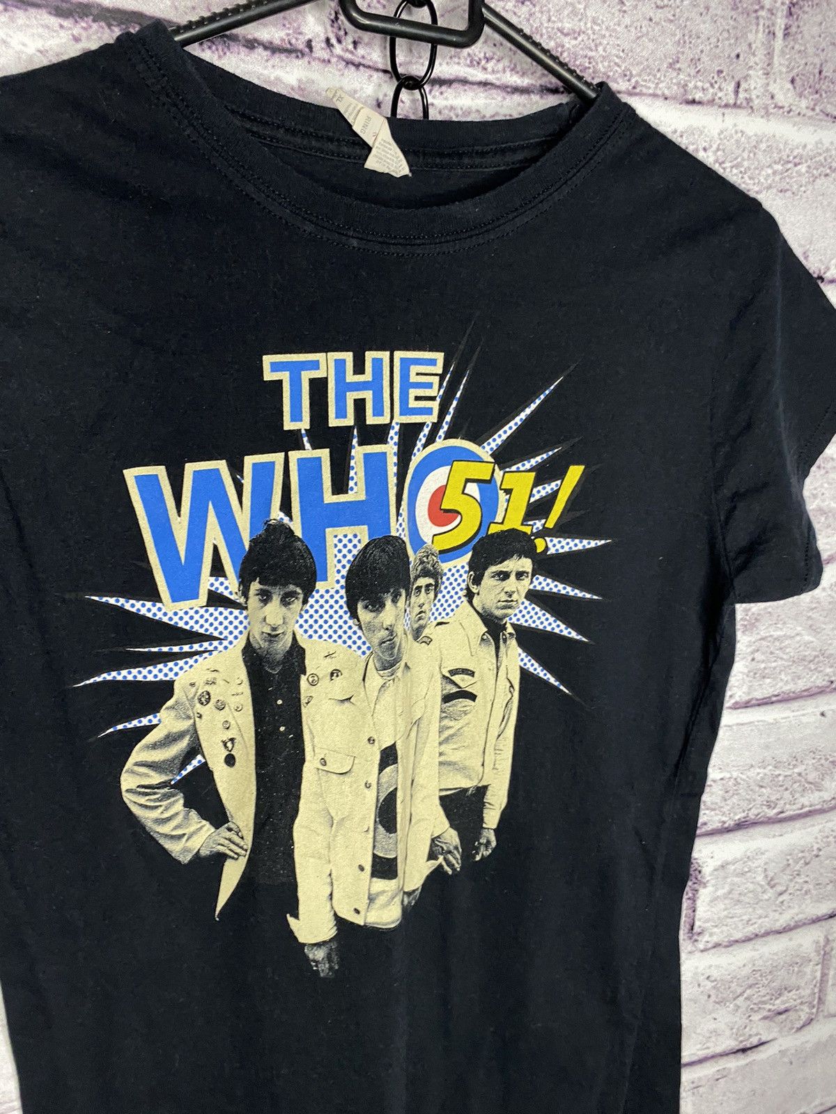 Band Tees Womens Vintage T-Shirt The Who 52! World tour band tres Size XS / US 0-2 / IT 36-38 - 2 Thumbnail