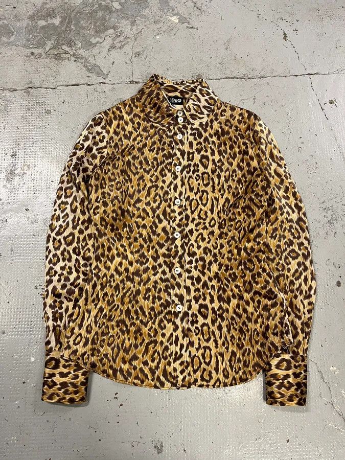 Dolce & Gabbana AW1996 Dolce & Gabbana Leopard Print Shirt Size XS / US 0-2 / IT 36-38 - 1 Thumbnail