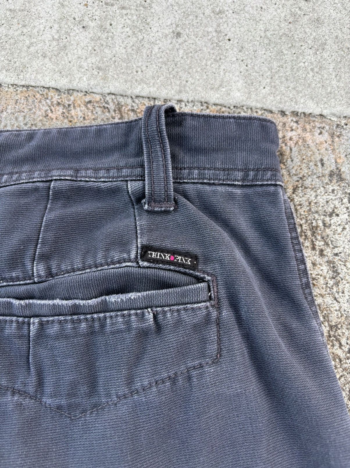 If Six Was Nine × Japanese Brand × Vintage Faded THINK PINK Double Knee Pants Size US 30 / EU 46 - 9 Thumbnail