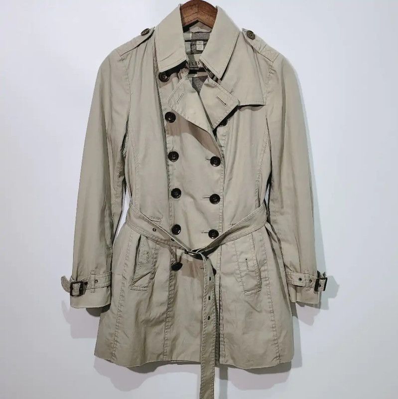 Burberry Burberry Khaki Cotton Women's Trench Coat Size M / US 6-8 / IT 42-44 - 1 Thumbnail