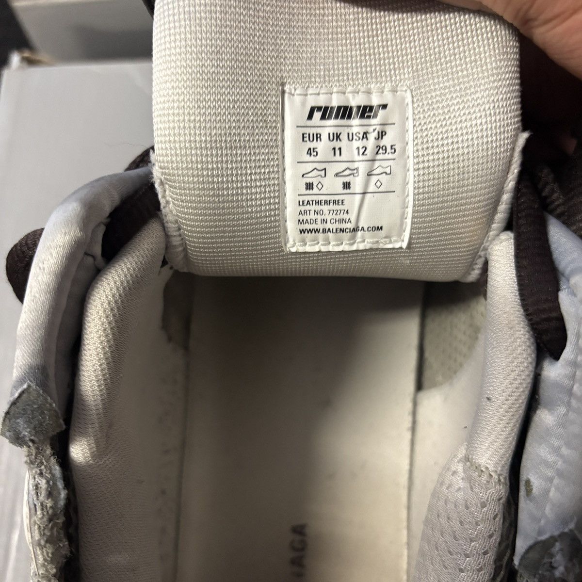 Balenciaga Balenciaga Runner Beige Brown Size US 12 / EU 45 - 5 Thumbnail