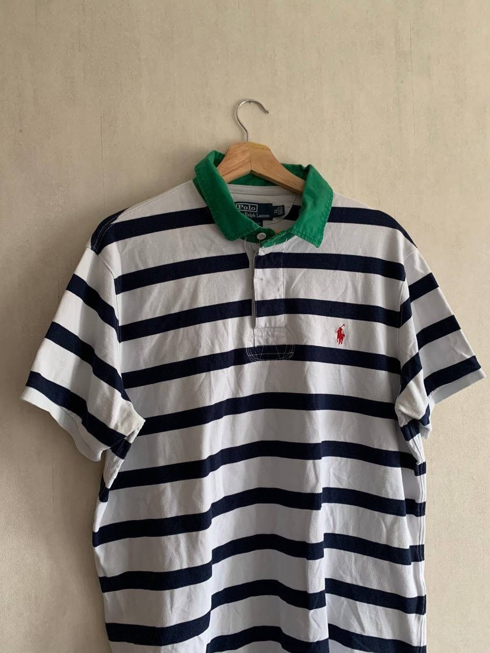 Polo Ralph Lauren Vintage Polo Ralph Lauren Short Sleeve Striped Polo T-Shirt Size US XL / EU 56 / 4 - 2 Thumbnail