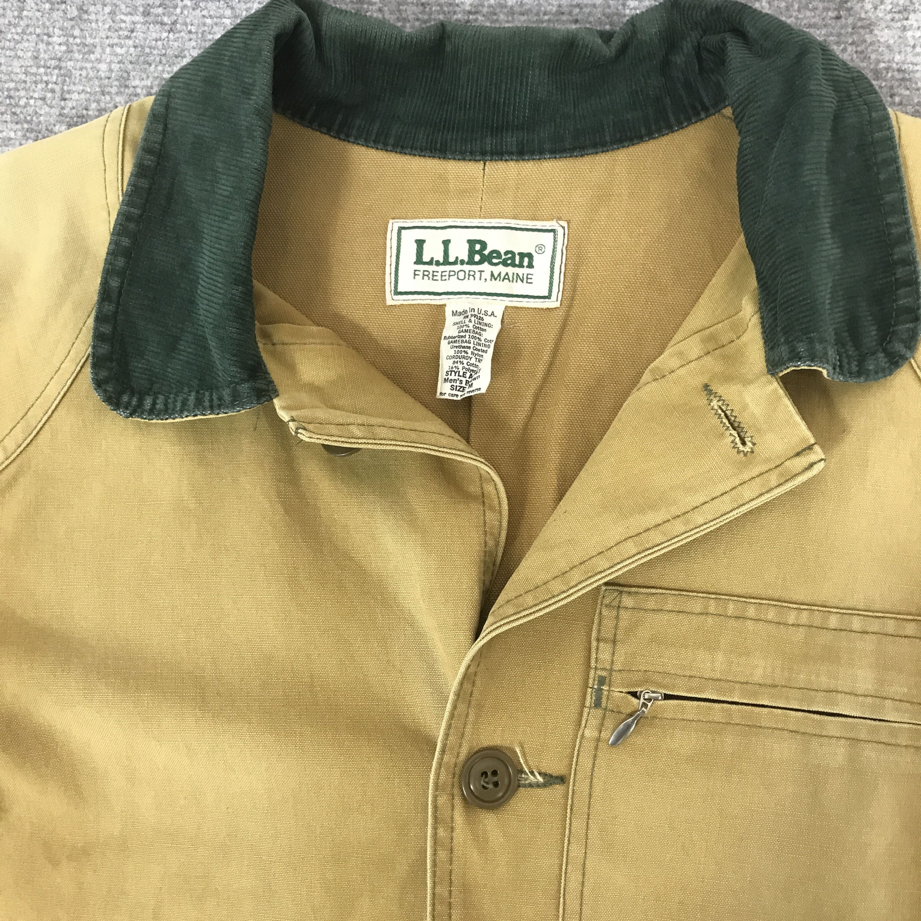 L.L. Bean Vintage LL Bean freeport,maine Button Chore Faded jacket Size US M / EU 48-50 / 2 - 7 Thumbnail