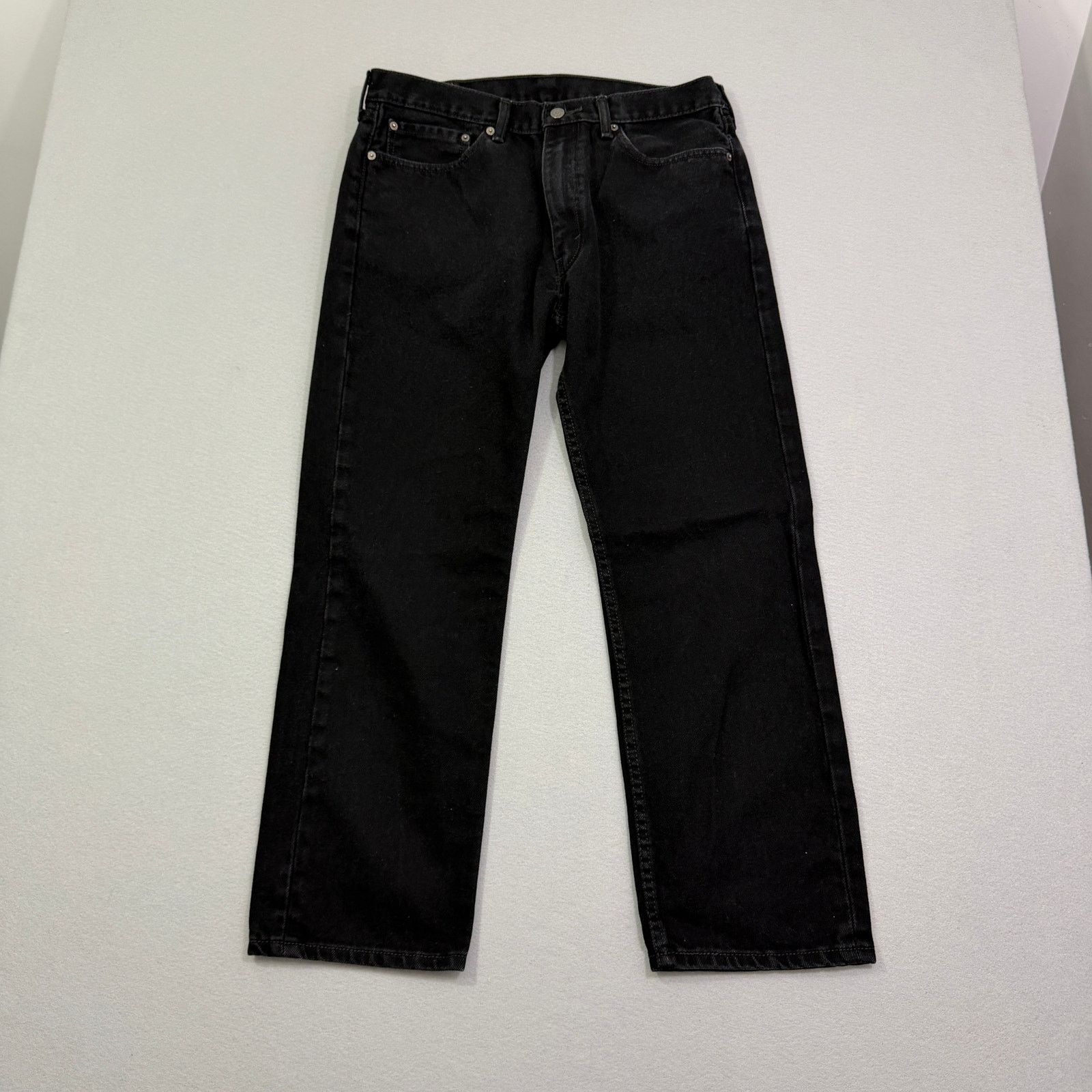 Levi's Levis 505 Jeans Men's 36x30 Black Straight Leg Denim Zip Fly Size US 36 / EU 52 - 1 Thumbnail