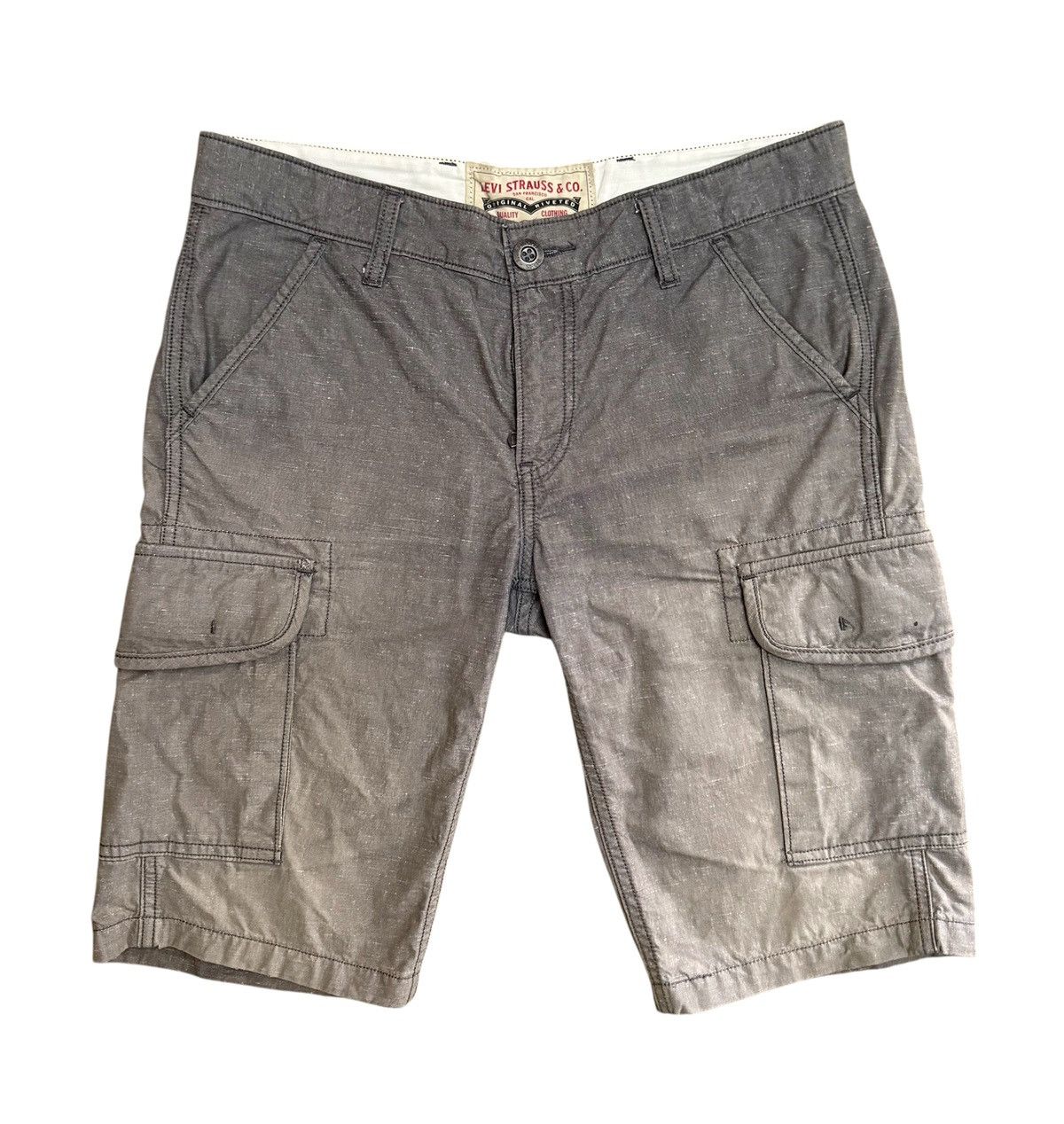 Levi's Levi's Cargo Pants Shorts Grey Size US 33 - 1 Thumbnail