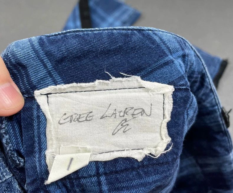 Greg Lauren greg lauren Destruction of patchwork casual pants plaid pat Size US 30 / EU 46 - 6 Thumbnail