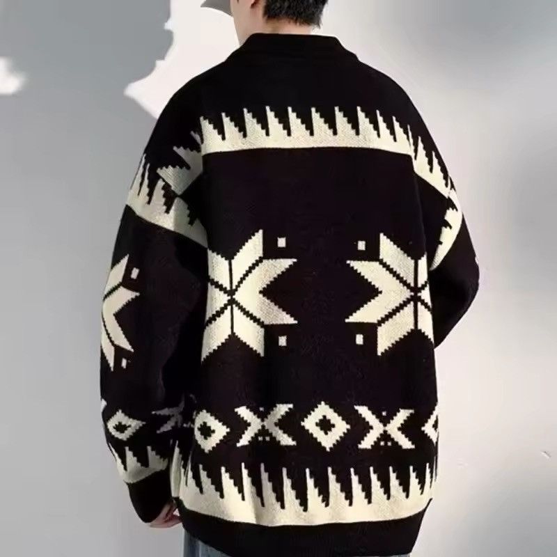 Other Black Thick Zipper Knitted Cardigan Sweater Size US M / EU 48-50 / 2 - 4 Thumbnail