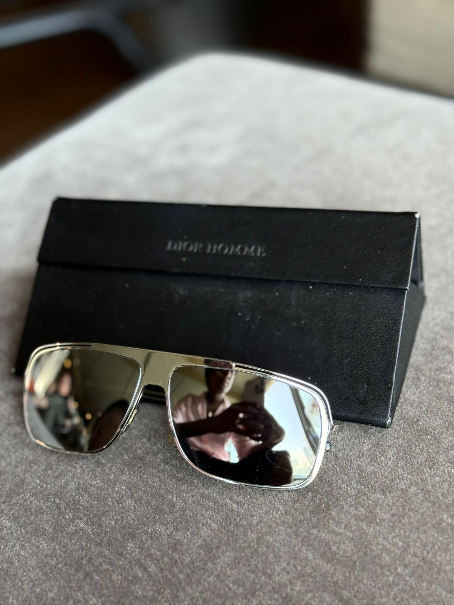 Dior Dior Homme Silver Aviator Sunglasses Size ONE SIZE - 3 Thumbnail