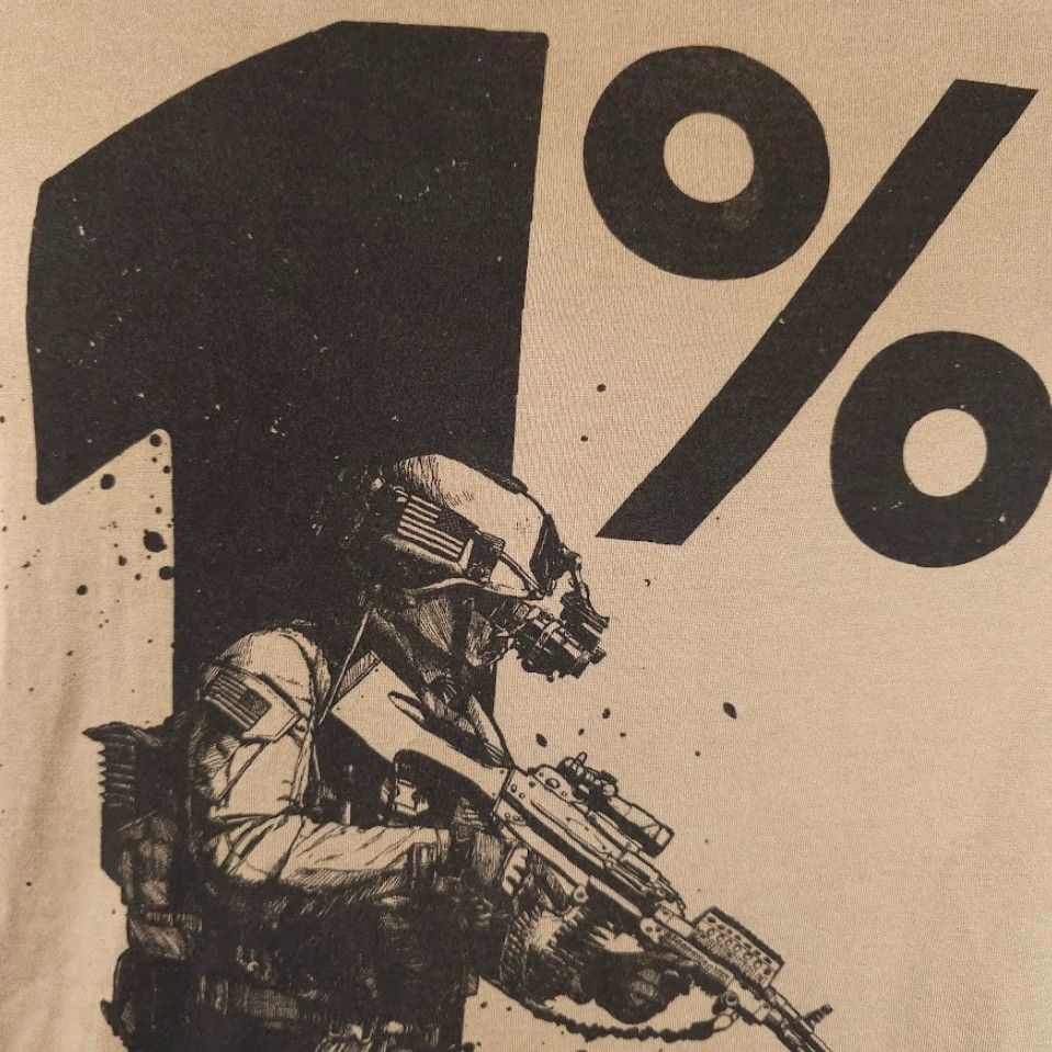 Gildan United States Army T Shirt Mens Size Medium Beige 1% US Military Recon Wear Size US M / EU 48-50 / 2 - 3 Thumbnail