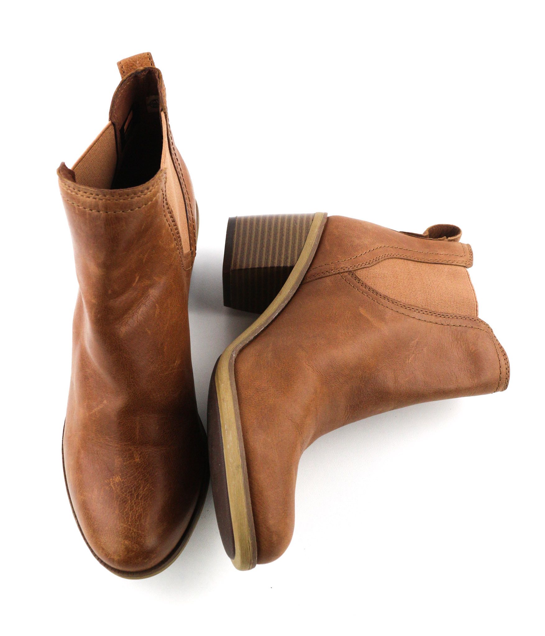 Timberland A1Z5G-A6234 EU37.5/38 Brown Leather Ankle Heels 81501 Size US 6.5 / IT 36.5 - 6 Thumbnail