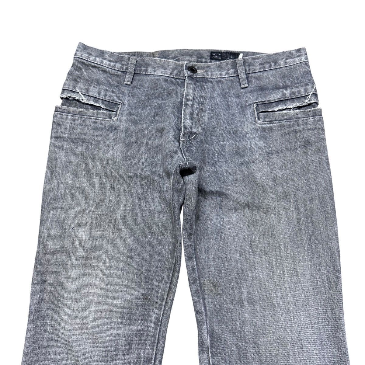L7 Real Hip L7 Real Hip Grey Denim Flare Jeans Hedi Slimane Size US 32 / EU 48 - 3 Thumbnail