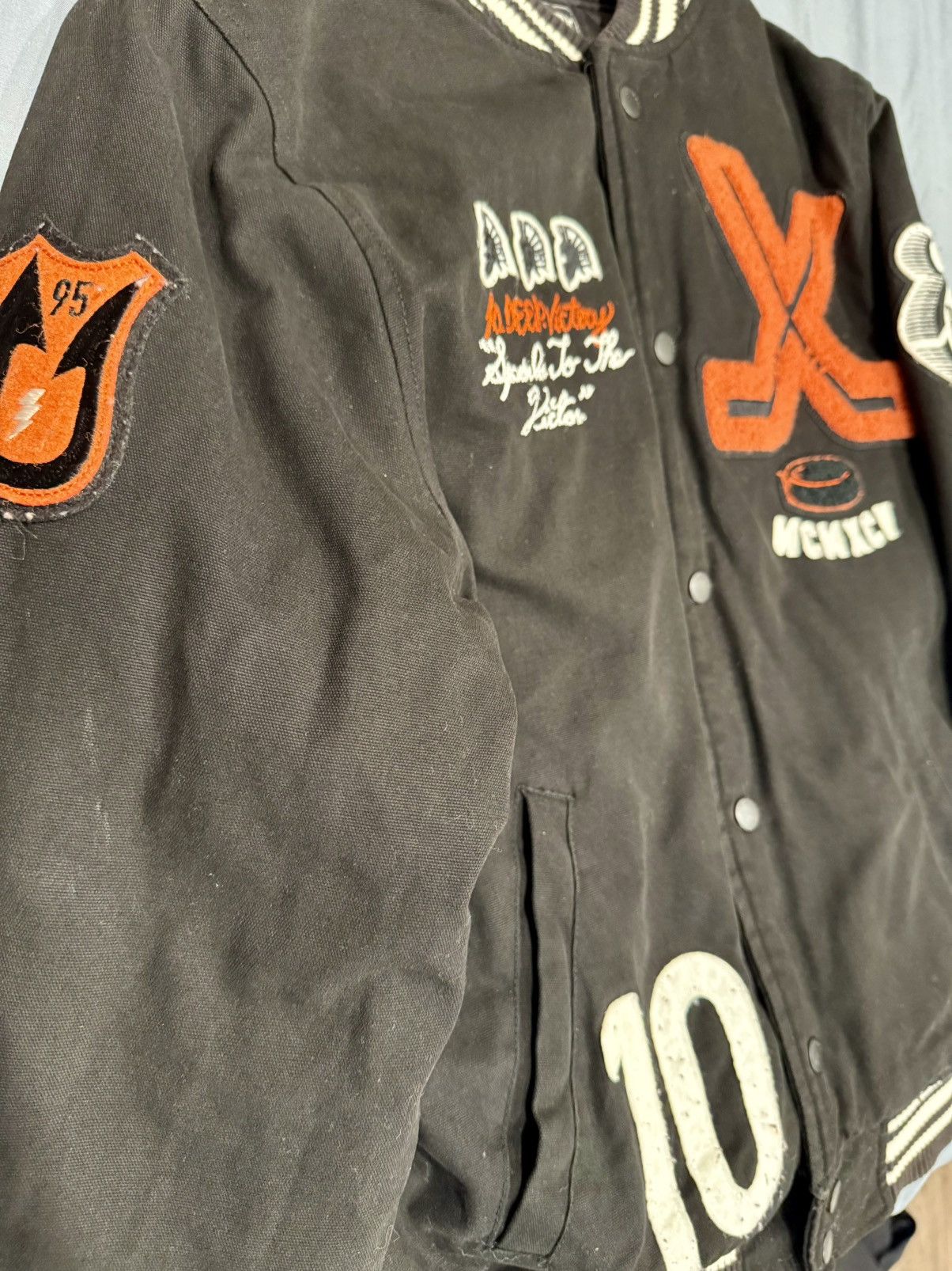 10 Deep 10.Deep Varsity Jacket – Titans Hockey Patch – Size M – Rare Size US M / EU 48-50 / 2 - 2 Thumbnail