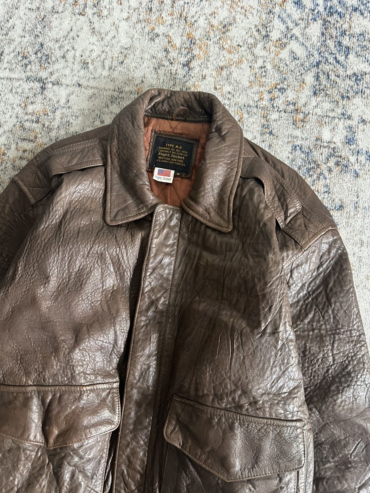 Vintage Leather Jacket Vintage Made in USA Size US XL / EU 56 / 4 - 2 Thumbnail