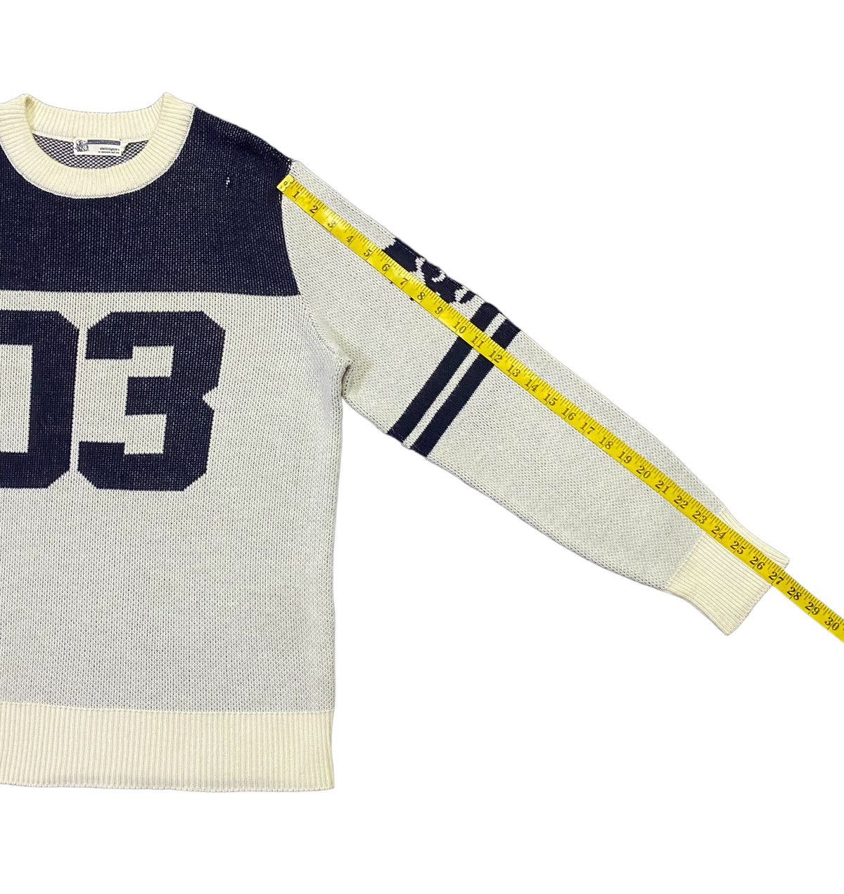 Bape × Nigo Vintage A Bathing Ape Numbering Knit Sweater Size US L / EU 52-54 / 3 - 9 Thumbnail