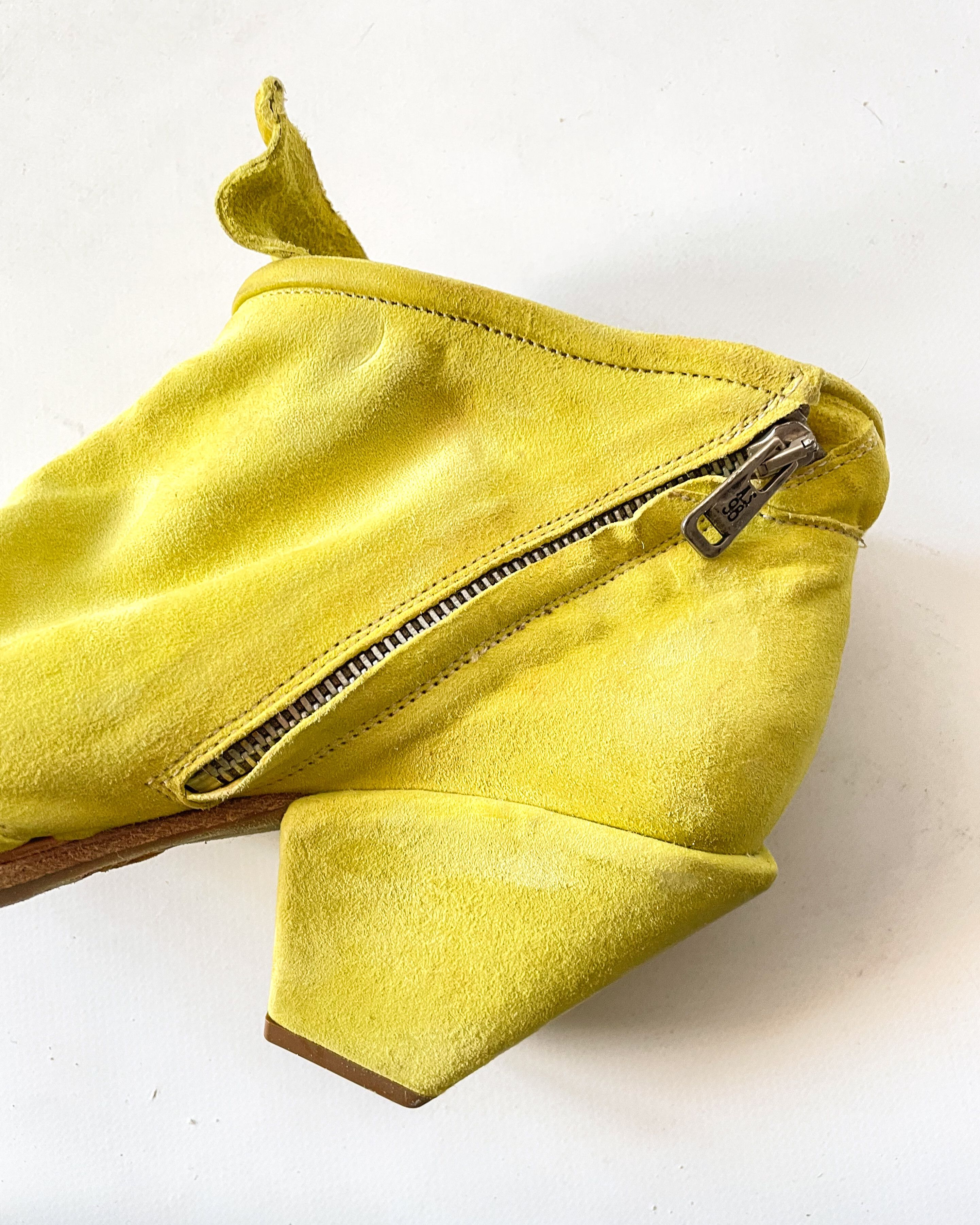 A.S.98 A.S.98 Yellow Suede Leather Sandals Size US 10 / IT 40 - 10 Thumbnail