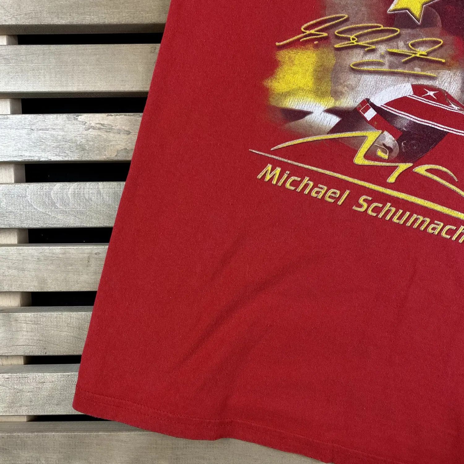 Vintage Mens T-Shirt Michael Schumacher Vintage Size XXL Size US XXL / EU 58 / 5 - 3 Thumbnail