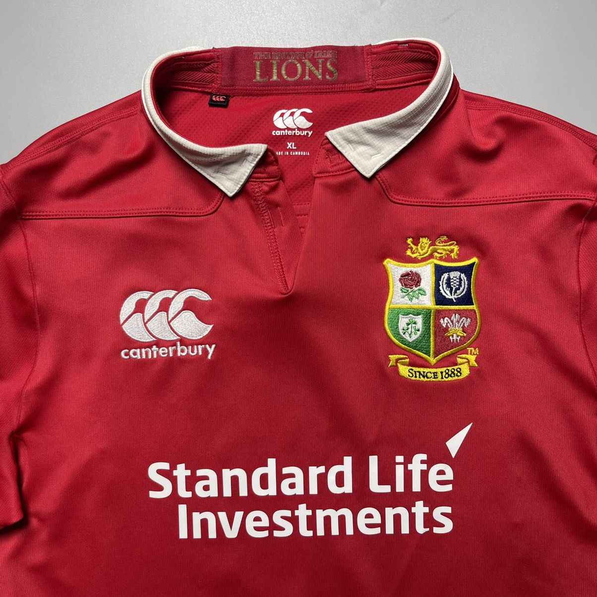 Canterbury of New Zealand BRITISH AND IRISH LIONS CANTERBURY 2017 RUGBY SHIRT JERSEY Size US XL / EU 56 / 4 - 4 Thumbnail