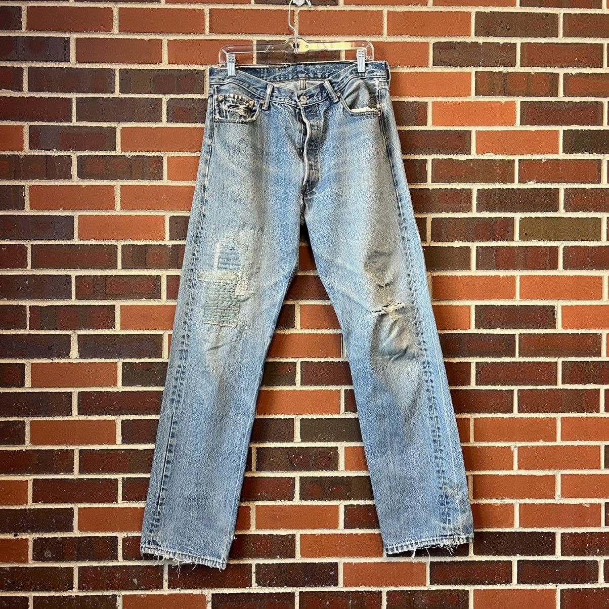 BORO REPAIRED CUSTOM VINTAGE LEVIS 501